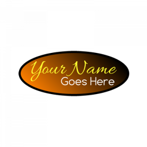 Brown Shaded Oval Logo