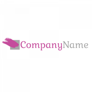 Brush Stroke on Square Logo